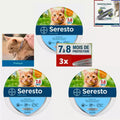 3 PCS Collier Seresto pour Grand Chien+8kg petit chien-8kg et chat par Lot De 3