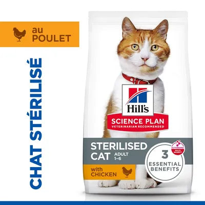 Hill's Science Plan Adult Sterilised poulet pour chat 3kg
