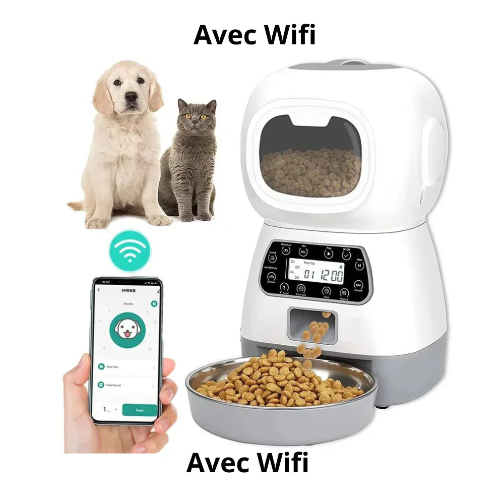Distributeur automatique d'aliments pour animaux de compagnie