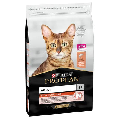 10 kg PURINA PRO PLAN Adult Vital Functions au saumon pour chat (4 variantes)
