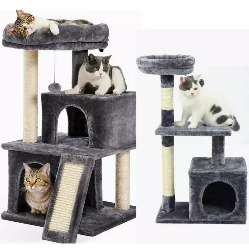 Arbre à chat de luxe d'intérieur avec plusieurs niveaux