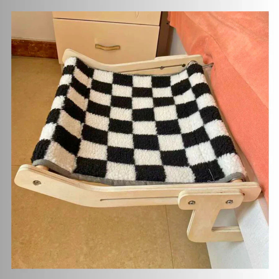 Lit Hamac fenêtre suspendu en bois pour chat