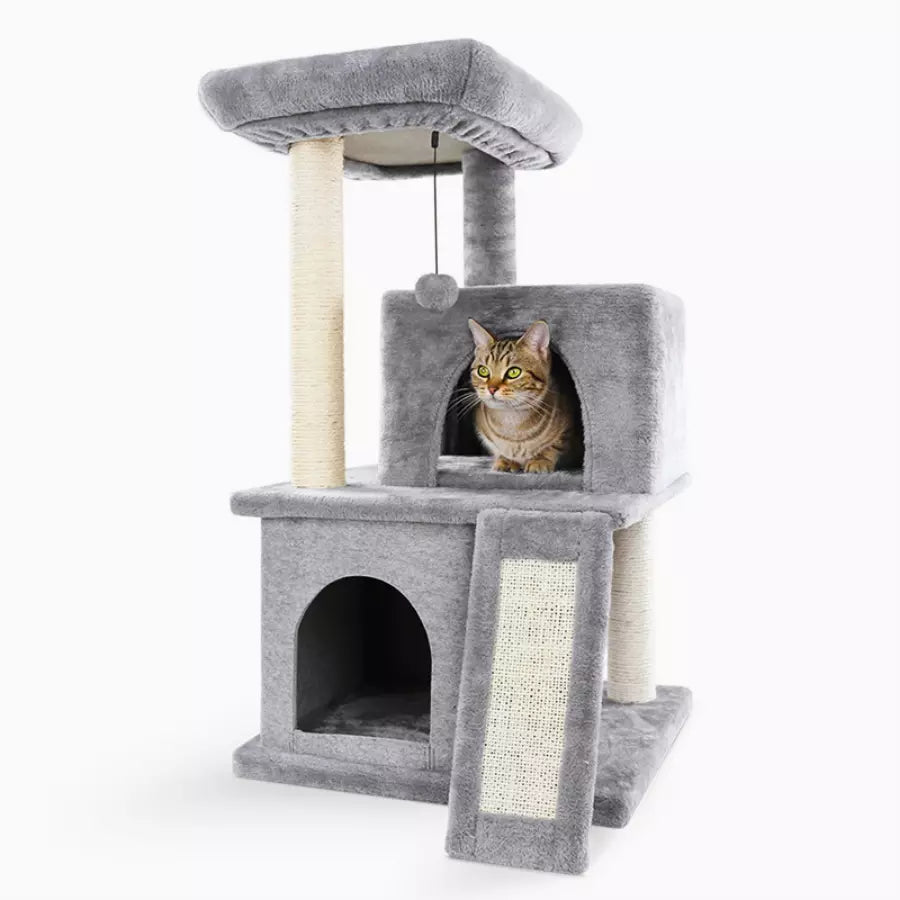 Arbre à chat de luxe d'intérieur avec plusieurs niveaux