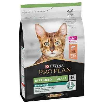 PURINA PRO PLAN Sterilised Adult Renal Plus saumon pour chat 3kg(4 variantes)