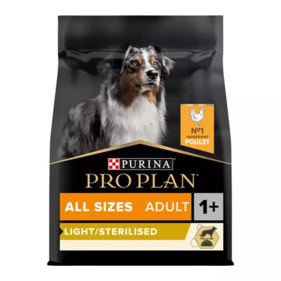 PURINA PRO PLAN All Sizes Adult Light/Sterilised pour chien 14kg-(7 variantes)