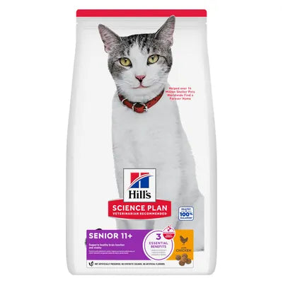 Hill's Science Plan Senior 11+ poulet pour chat 2x7kg-(4 variantes)