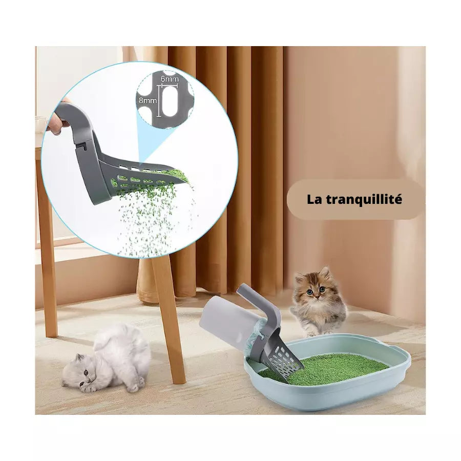 Pelle à litière avec sac intégré pour Chat