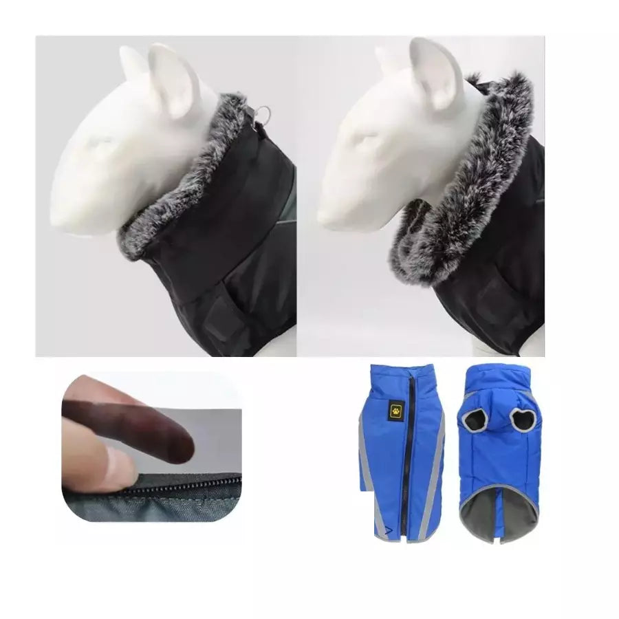 Manteau imperméable avec harnais intégré pour chiens