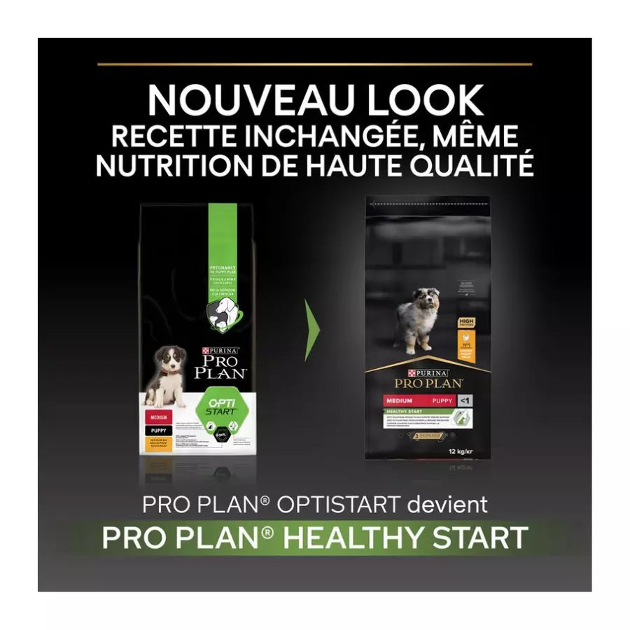 PURINA PRO PLAN Medium Puppy Healthy Start pour chien 2x12kg( 4 Variantes )