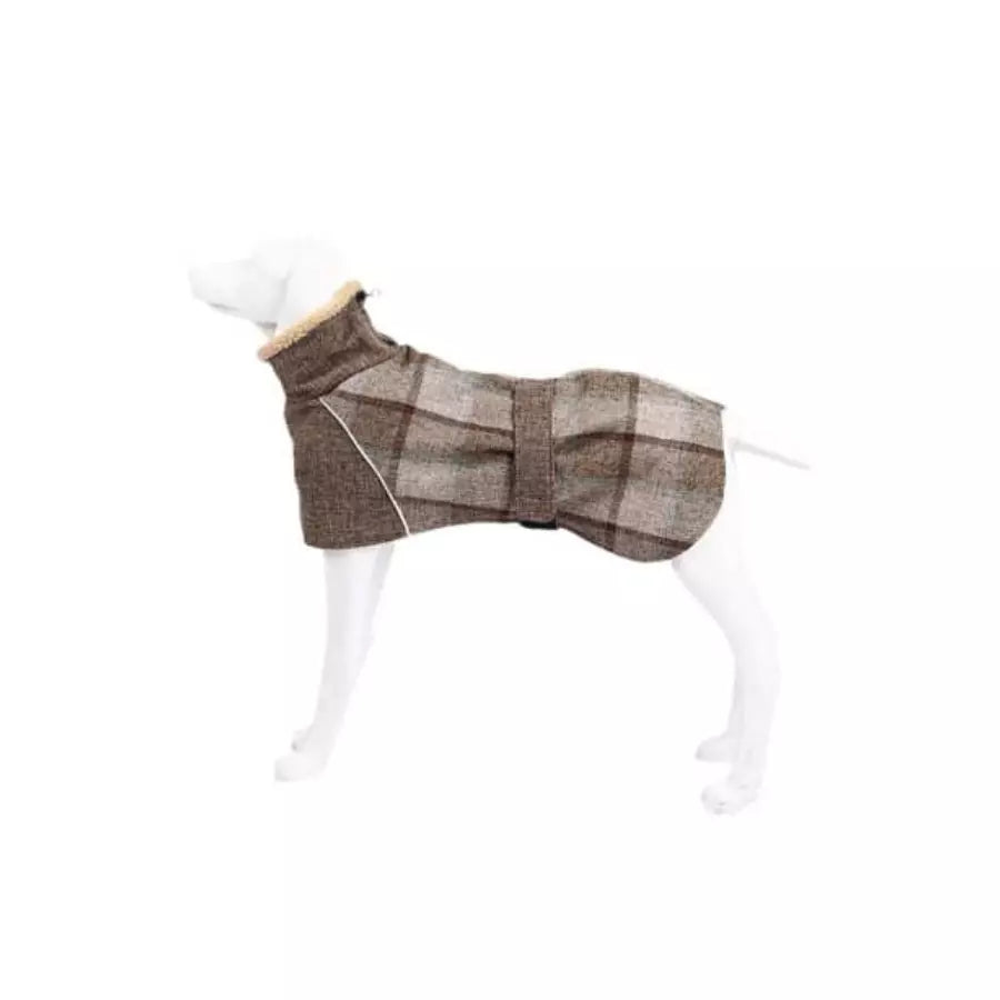 Manteau à carreaux style écossais pour chiens lévriers