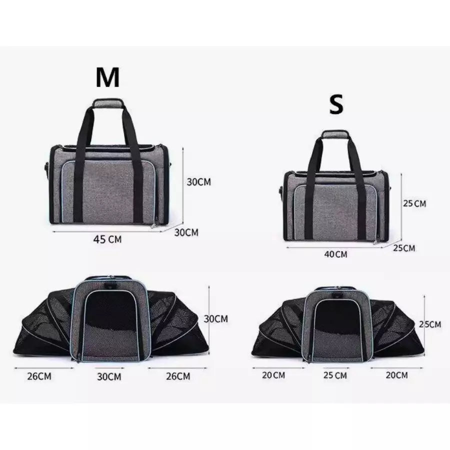 Sac de transport extensible pour animaux de compagnie
