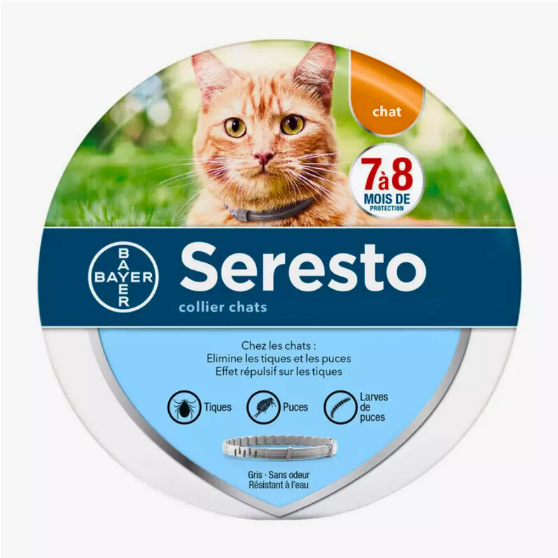 6 PCS Collier Seresto pour Grand Chien+8kg petit chien-8kg et chats par Lot De 6