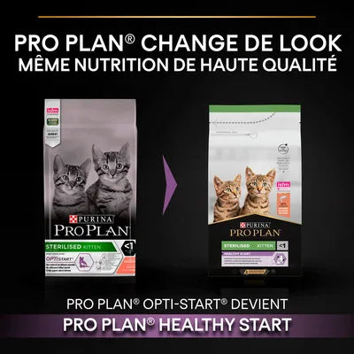 15kg PURINA PRO PLAN Sterilised Kitten Healthy Start saumon pour chaton -(4 variantes)