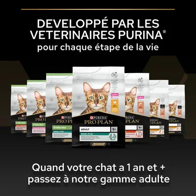 PURINA PRO PLAN Sterilised Kitten Healthy Start saumon pour chaton 4kg -(4 variantes)