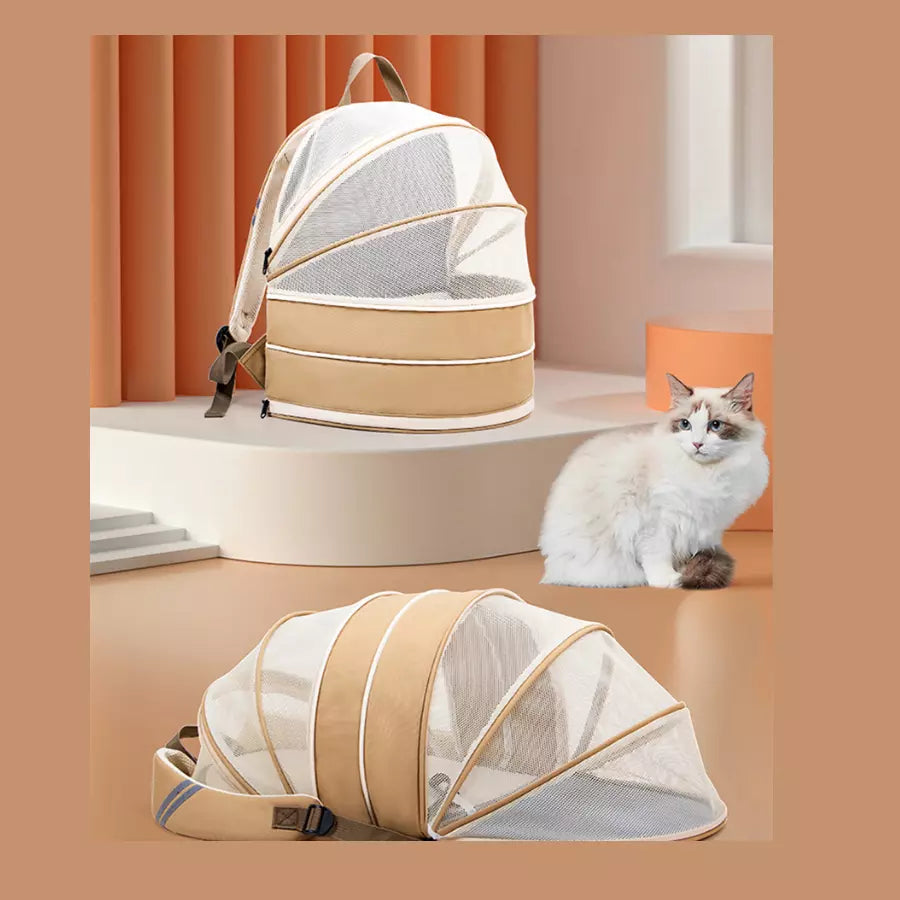 Sac à dos de transport extensible pour chat