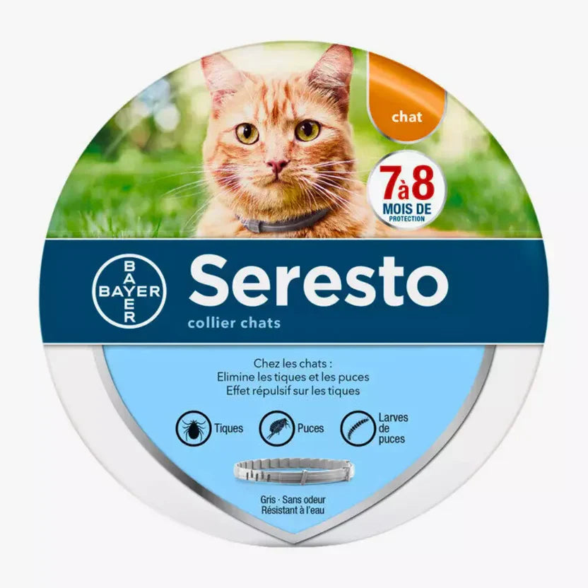 3 PCS Collier Seresto pour Grand Chien+8kg petit chien-8kg et chat par Lot De 3