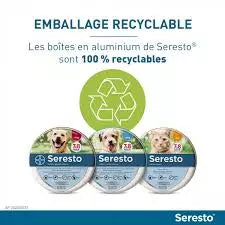 Colliers Seresto antiparasitaire anti-puces et anti-tiques pour Chat