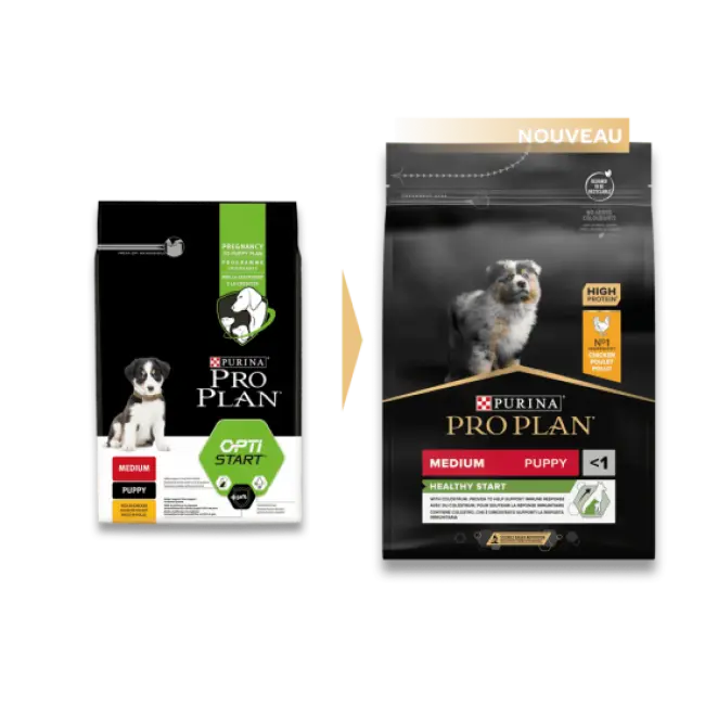 PURINA PRO PLAN Medium Puppy Healthy Start chiot 12/14 kg + 2/2,5 kg offerts !