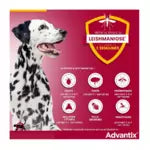 Advantix 3-8 pipettes pour Chien Moyen(10-25 kg)