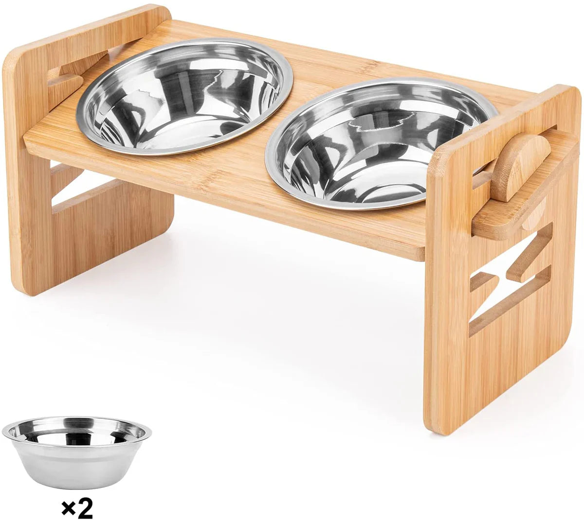 Gamelle double inclinée Deluxe