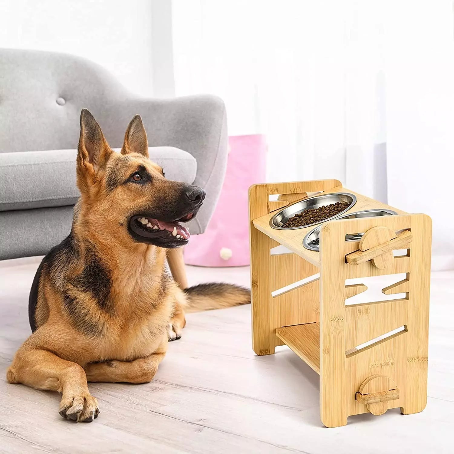 Gamelle double inclinée Deluxe