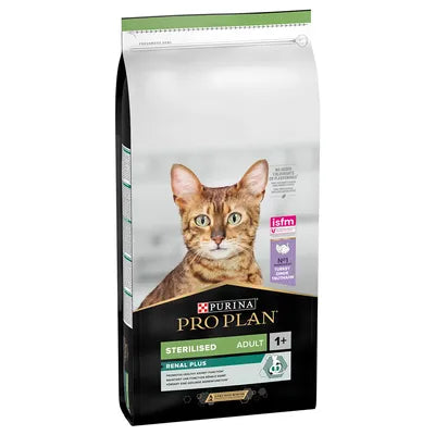PURINA PRO PLAN Sterilised Adult Renal Plus saumon pour chat 3kg(4 variantes)