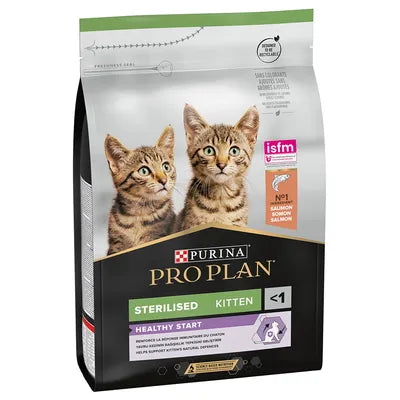 PURINA PRO PLAN Sterilised Kitten Healthy Start saumon pour chaton 4kg -(4 variantes)