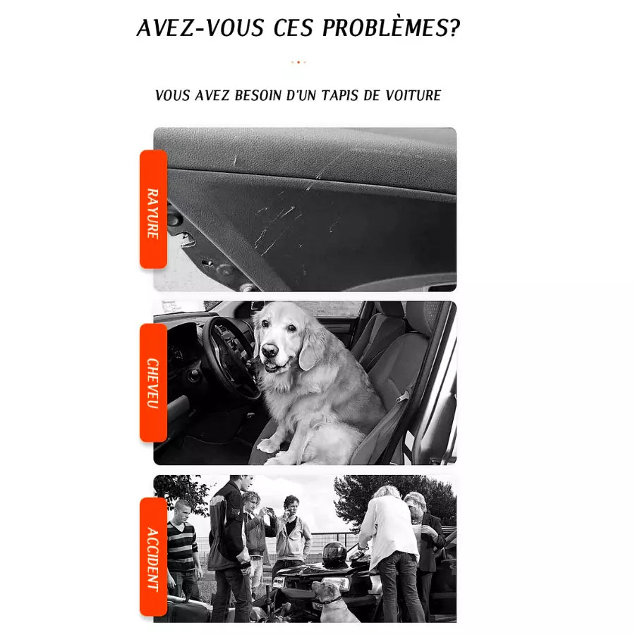 Siège de Voiture pour chien tapis de couverture Protecteur de hamac Avec Sécurité Ceinture