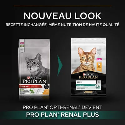 PURINA PRO PLAN Original Adult Renal Plus riche en poulet 10kg-(4 variantes)