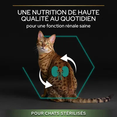 PURINA PRO PLAN Sterilised Adult Renal Plus saumon pour chat 14kgX2=28kg (4 variantes)
