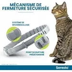 2-Colliers Seresto Antiparasitaire Anti-Puces et Anti-Tiques pour CHAT lot de 2