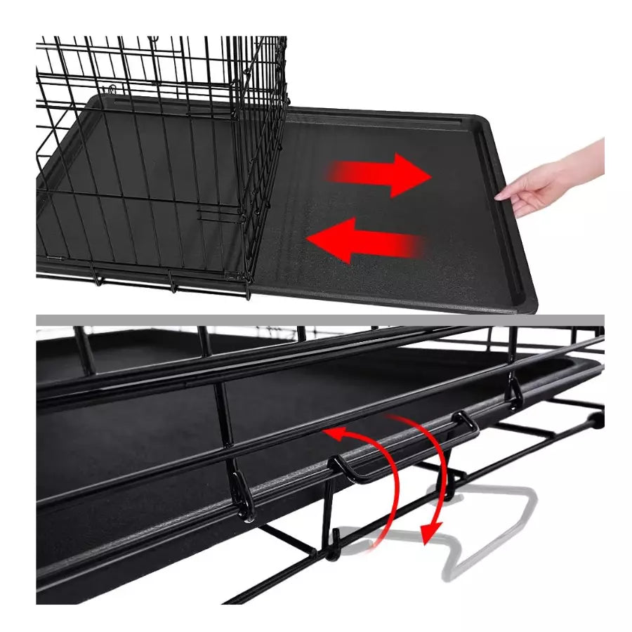 Cage pour Chien Pliable avec 2 Portes