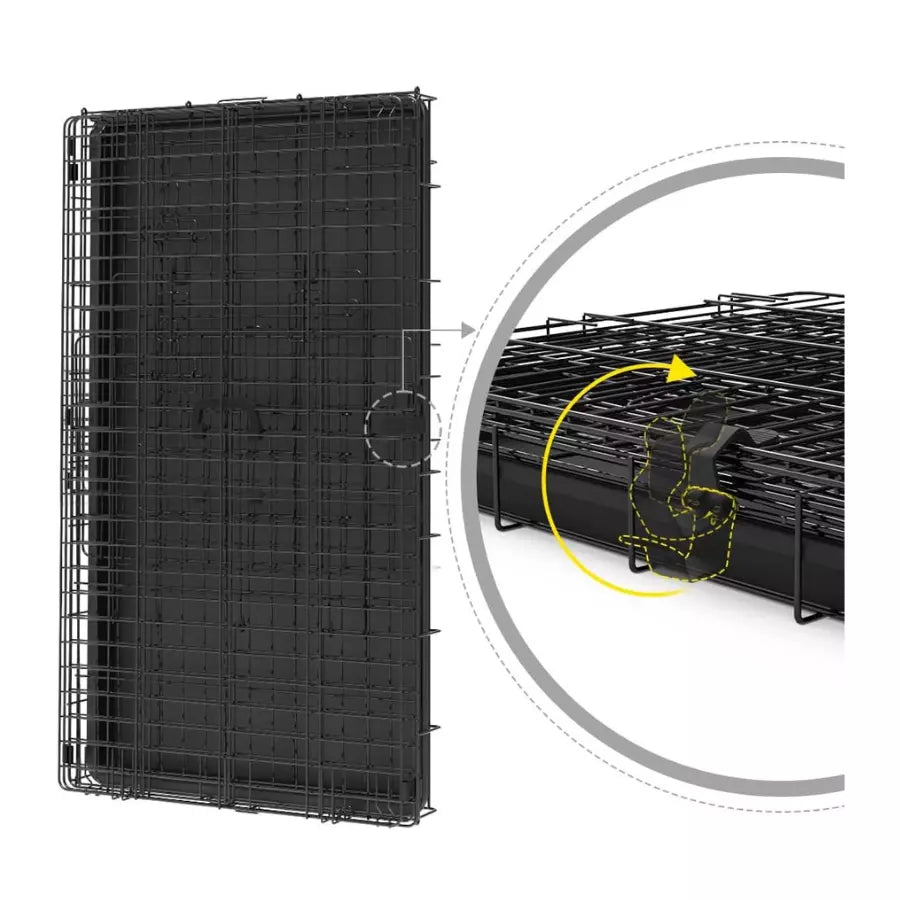 Cage pour Chien Pliable avec 2 Portes