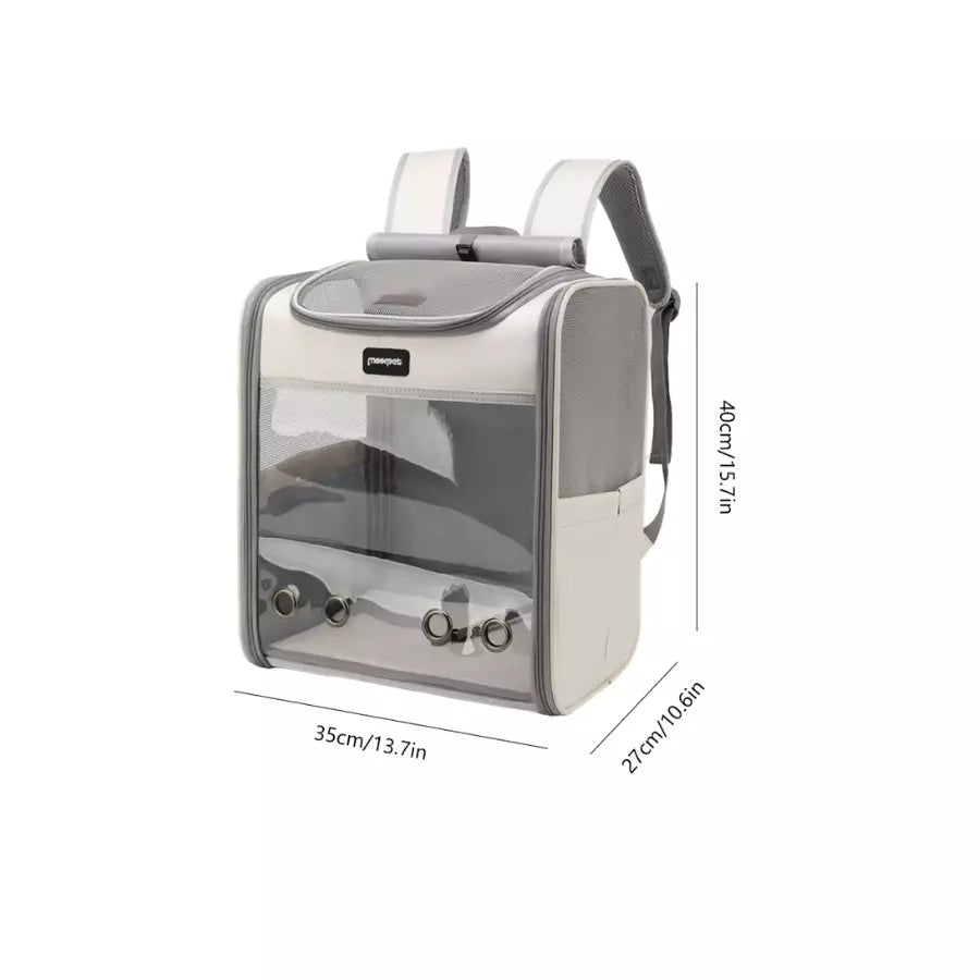 Sac à dos pour chat transparent