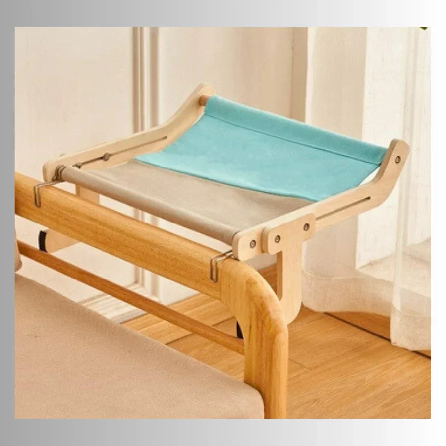 Lit Hamac fenêtre suspendu en bois pour chat