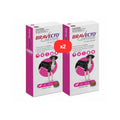 2 Bravecto anti-Puces-tiques pour chien 88-123 lbs(40-56 kg) Rose 2 à mâcher