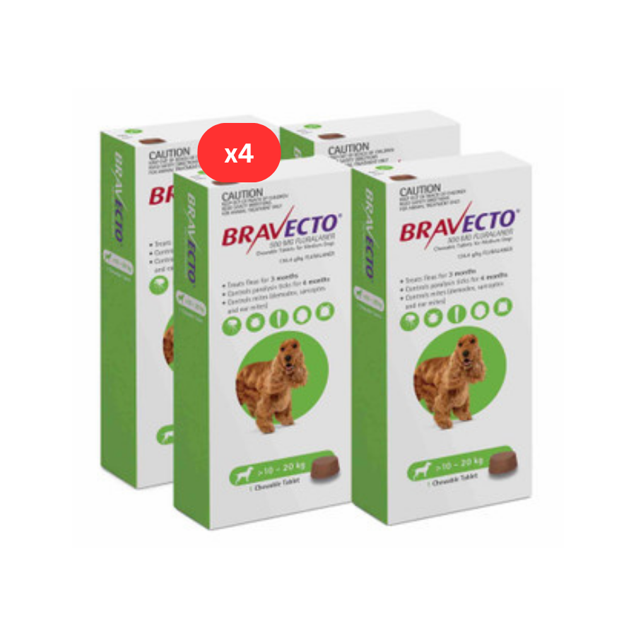 4 boites bravecto vert pour chat